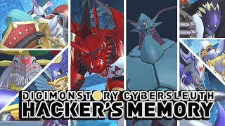 Digimon Story  Cyber Sleuth Hackers Memory All UltraMega Digimon Special Attacks amp Victory Poses [upl. by Devi]