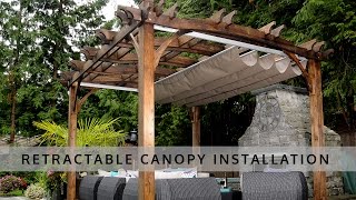 Retractable Pergola Canopy Installation  OLT [upl. by Chil]