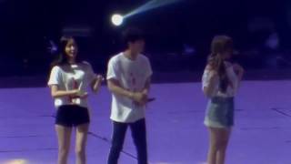 170708 SMTOWN LIVE Ending  YOONA and LEETEUK [upl. by Aicirtel]