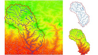 Watershed Delineation in ArcGIS  How to create Drainage Map [upl. by Llehctim]