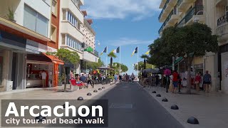 🇫🇷 Arcachon city tour and seaside walk  4K [upl. by Naahs]