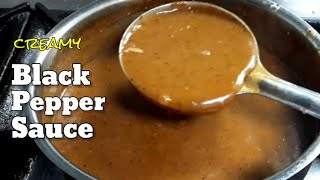 BLACK PEPPER SAUCE  PEPPERCORN RECIPE [upl. by Aiym]