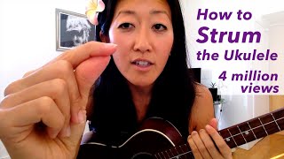 How To Strum the Ukulele  Beginner Uke Tutorial [upl. by Stephen]