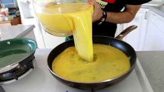 How to scramble eggs in their shell a tasty and funny experiment to make golden eggs [upl. by Terrence298]