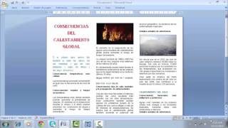 ¿COMO CREAR UN TRIPTICO EN WORD [upl. by Ecenaj]