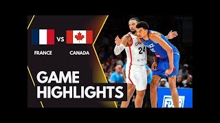 FRANCE vs CANADA basketball Highlights Olympics 2024 Paris [upl. by Acus372]