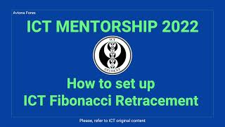 ICT Fibonacci Retracement  settings on TradingView [upl. by Ahsemrac992]