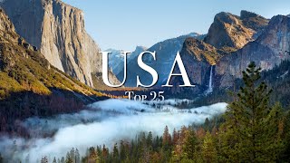 Top 25 Places To Visit In The USA [upl. by Milli]