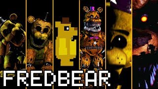 Evolution of Fredbear  Golden Freddy in FNAF 20142019 [upl. by Notsud374]