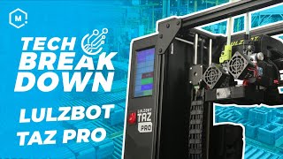 The New TAZ Pro 3D Printer from LulzBot  Tech Breakdown [upl. by Mars]