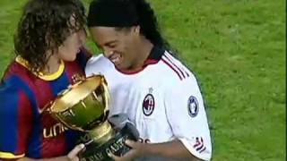 Ronaldinho Gaucho é homenagiado pelo F C Barcelona [upl. by Fasta]