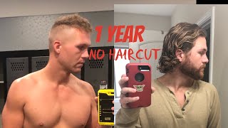 1 Year No Haircut  Hair Growth For Men [upl. by Worrad191]