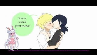 quotAdrienette Kissquot  Miraculous Ladybug Comic Dub [upl. by Lundin]