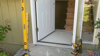 Jeld Wen Front Door Installation  Really crappy products and craftsmanship PART 1 [upl. by Camila]