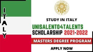 General Overview of Unisalento4Talents Scholarship [upl. by Aciras]