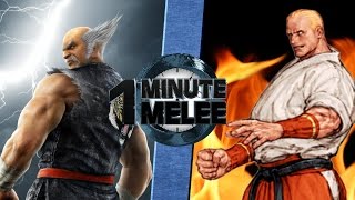 One Minute Melee S3 EP2  HeiHachi vs Geese Tekken vs King of Fighters [upl. by Einwat897]