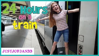 24 HOURS On A TRAiN  JustJordan33 [upl. by Atsillac]