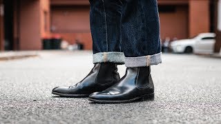 Black Chelsea Boots  Mens Outfit Inspiration [upl. by Soloma]