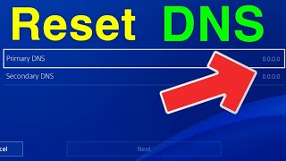 PS4 HOW TO RESET DNS SETTINGS NEW [upl. by Yhtomit]