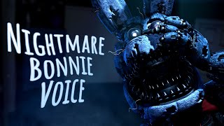 Nightmare Bonnie FNAF Voice Animated [upl. by Kavanaugh]