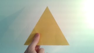 How to Make a Paper Equilateral Triangle [upl. by Yadsendew]