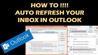 HOW TO AUTO REFRESH YOUR INBOX IN OUTLOOK [upl. by Hannazus]