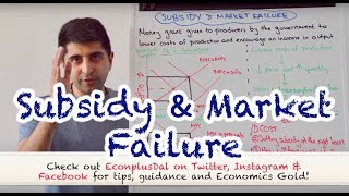 Y1 30 Subsidy and Market Failure [upl. by Ecnaralc]