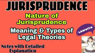 Nature of JurisprudenceLegal theory meaning and types of legal theories in Jurisprudence by Lawvita [upl. by Nnewg]