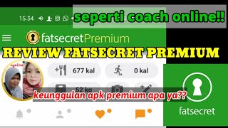 Fatsecret premium review Indonesiafatsecret premium apk [upl. by Anirbas561]