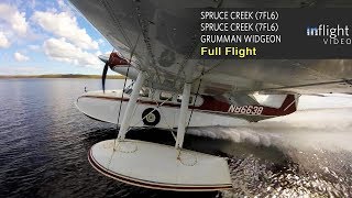 Grumman Widgeon Seaplane Full Flight with Water Landings  Spruce Creek Florida [upl. by Haela130]