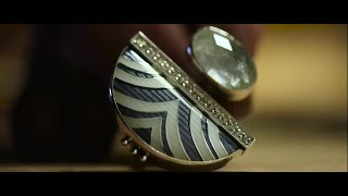 Cloisonne enamel Ring full making process Handmade Jewelry made by Sergejs Blinovs Jewelry enamels [upl. by Sigler]