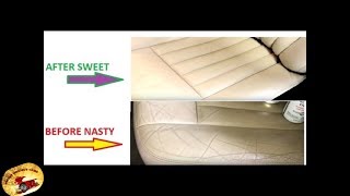 How To Fix NASTY Tan Leather Seats in 10 MINUTES [upl. by Ahtan971]