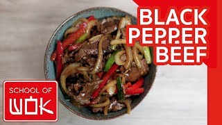 Simple Chinese Black Pepper Beef Stir Fry Recipe [upl. by Myna]