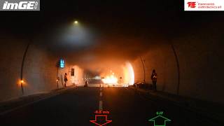 FULL SCALE TUNNEL FIRE TEST speed 2x [upl. by Chrisoula]