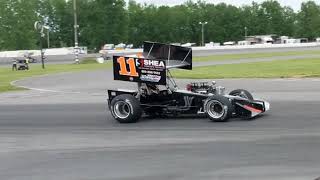 ISMA Super Modifieds Lancaster Speedway 2018 practice [upl. by Wolsniw]