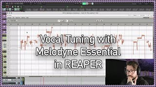 Vocal Tuning with Melodyne Essential in REAPER ARA2 [upl. by Calli]