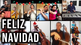 FELIZ NAVIDAD  Instrumental  Jose Feliciano  Virtual Orchestra [upl. by Aldous537]