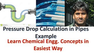 Pressure Drop Calculation in Pipes Example [upl. by Verene]