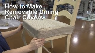 How to Make Removable Dining Chair Covers [upl. by Suoicserp602]