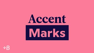 How To Use Accent Marks In Spanish French And Other Languages [upl. by Leal]