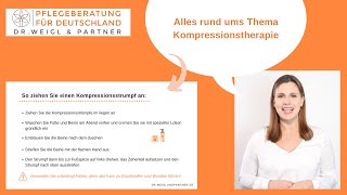 Die Kompressionstherapie  Wirkung und Anwendung in der Kurzübersicht [upl. by Runkel23]