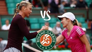 Henin vs Sharapova  2010 Highlights [upl. by Haisej942]