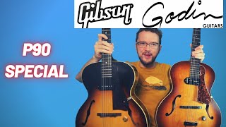 Godin 5th Avenue Kingpin vs Gibson ES 125 [upl. by Steel]