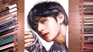 Drawing BTS V Taehyung 뷔  drawholic [upl. by Cooperman210]