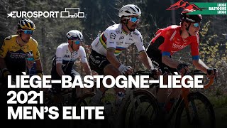 Liège–Bastogne–Liège 2021  Elite Men’s  Highlights  Cycling  Eurosport [upl. by Ahsem]