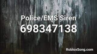 PoliceEMS Siren Roblox ID  Roblox Music Code [upl. by Essam524]