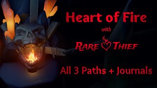 Sea of Thieves The Heart of Fire Tall Tale Guide All Paths  Journals [upl. by Epilef219]