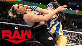 Nikki ASH attacks Rhea Ripley Raw Jan 10 2022 [upl. by Donnenfeld286]