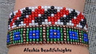 Loom Beaded Bracelet Tutorial [upl. by Carthy]