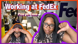 Working at Fedex  package handler Pros and Cons 📦 [upl. by Olifoet]